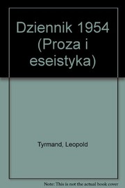 Cover of Dziennik 1954 by Leopold Tyrmand