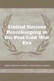 Front cover of United Nations peacekeeping in the post-Cold War era by John Terence O'Neill