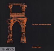 Front cover of The history of architecture in India by Christopher Tadgell