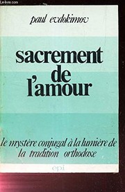 Cover of Sacrement de l'amour by Paul Evdokimov