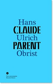 Cover of Claude Parent by Claude Parent