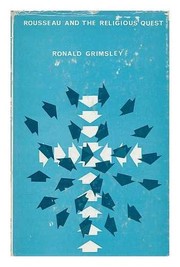 Front cover of Rousseau and the religious quest by Ronald Grimsley