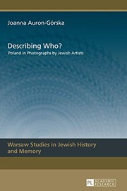 Front cover of Describing Who? by Joanna Auron-Gorska