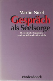 Cover of Gespräch als Seelsorge by Martin Nicol