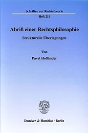 Front cover of Abriss einer Rechtsphilosophie by Pavel Holländer