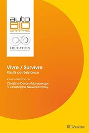 Cover of Vivre-survivre by Christine Delory-Momberger