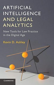 Cover of Artificial Intelligence and Legal Analytics by Kevin D. Ashley