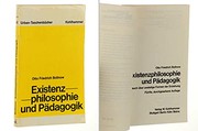 Cover of Existenzphilosophie und Pädagogik by Otto Friedrich Bollnow