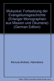 Cover of Mukyokai by Hannelore Kimura-Andres