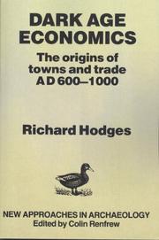 Front cover of Dark age economics by Richard Hodges