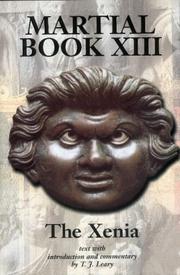 Front cover of Martial, Book XIII, The Xenia by T. J. Leary