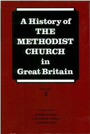 Front cover of History of the Methodist Church in Great Britain by Rupert Davies