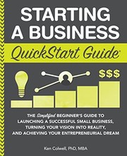 Cover of Starting a Business QuickStart Guide by Ken Colwell