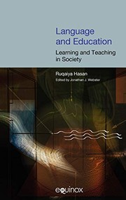 Front cover of Language in education by Ruqaiya Hasan