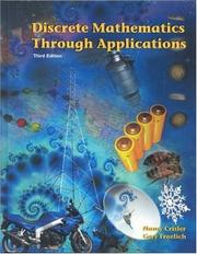 Cover of Discrete mathematics through applications by Nancy Crisler