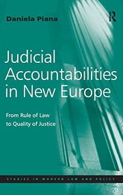 Front cover of Judicial accountabilities in new Europe by Daniela Piana