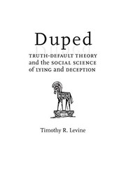 Cover of Duped by Timothy R. Levine