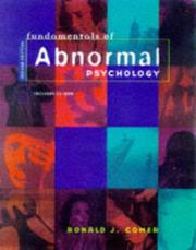 Front cover of Fundamentals of abnormal psychology by Ronald J. Comer