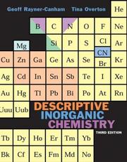 Front cover of Descriptive inorganic chemistry by Geoffrey Rayner-Canham
