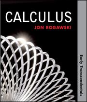 Cover of Calculus by Jonathan Rogawski