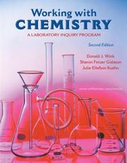 Front cover of Working with chemistry by Donald J. Wink