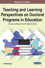 Cover of Teaching and Learning Perspectives on Doctoral Programs in Education by Taylor, Patrick