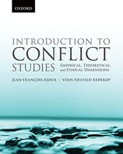 Front cover of Introduction to Conflict Studies by Vern Neufeld Redekop