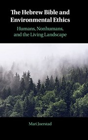 Cover of Hebrew Bible and Environmental Ethics by Mari Joerstad