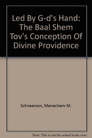 Front cover of Led by G-d's hand by Menaḥem Mendel Schneersohn