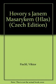 Cover of Hovory s Janem Masarykem by Viktor Fischl