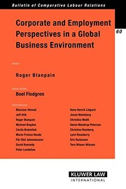 Cover of Corporate and employment perspectives in a global business environment by R. Blanpain