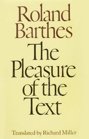 Cover of Plaisir du texte by Roland Barthes