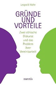 Cover of Gründe und Vorteile by Leopold Hahn
