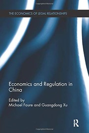 Cover of Economics and Regulation in China by Michael Faure