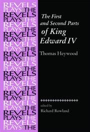Front cover of The first and second parts of King Edward IV by Thomas Heywood