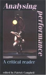 Cover of Analysing Performance by Patrick Campbell