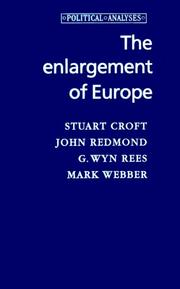 Front cover of The enlargement of Europe by Stuart Croft