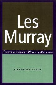 Cover of Les Murray by Steven Matthews