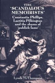 Front cover of The scandalous memoirists by Lynda M. Thompson