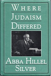 Cover of Where Judaism differed by Abba Hillel Silver