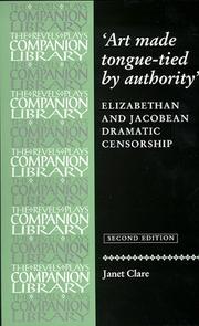 Front cover of Art made tongue-tied by authority by Janet Clare
