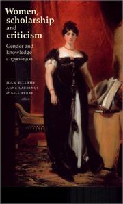 Front cover of Women, Scholarship and Criticism C. 1790-1900 by Unknown