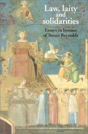 Front cover of Law, laity, and solidarities by Susan Reynolds