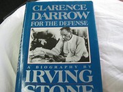 Front cover of Clarence Darrow for the Defense by Irving Stone