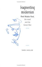 Front cover of Fragmenting modernism by Sara Haslam