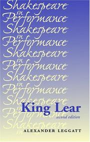 Cover of King Lear by Alexander Leggatt