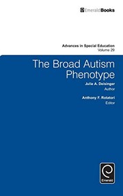 Cover of Broad Autism Phenotype by Anthony F. Rotatori