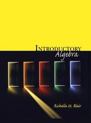 Cover of Introductory Algebra (Blair Developmental Mathematics Series) by Richelle M. Blair