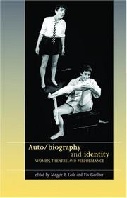 Front cover of Auto/biography and identity by Maggie B. Gale