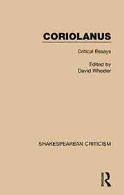 Cover of Coriolanus by David Wheeler